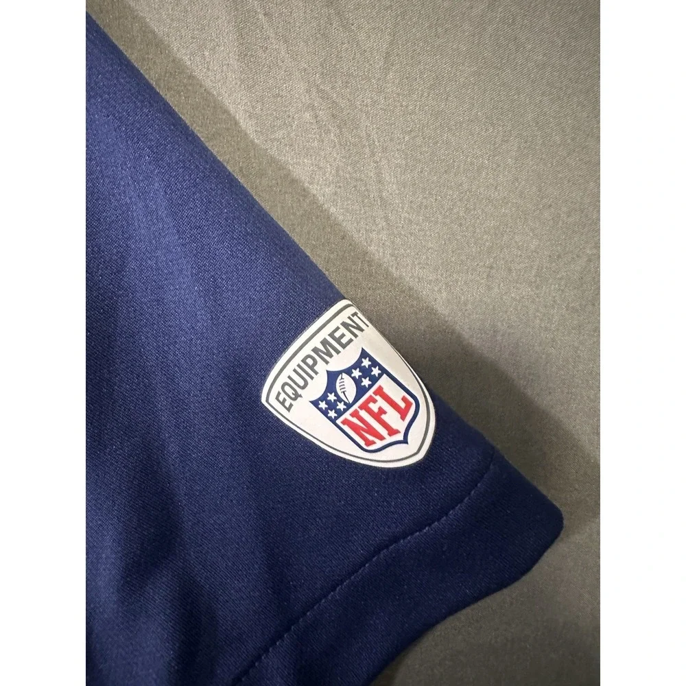 NIKE Dri Fit‎ Dallas Cowboys NFL Equipment Training 2-tone Polo Shirt Mens Small
